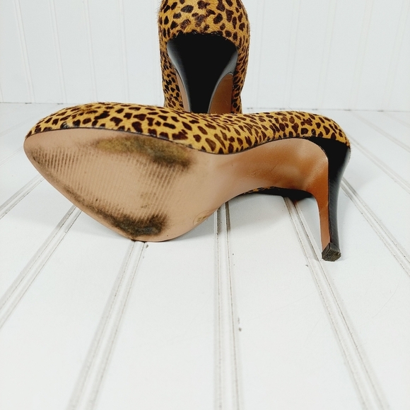 BCBGeneration  Parade2 Leopard Print  Leather Platform Heels C106 - Picture 10 of 13